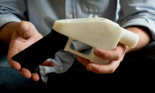 Liberator 3D printed gun. Source: http://www.blogcdn.com/www.engadget.com/media/2013/05/3dgun.jpg